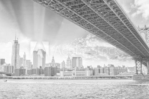 Fototapeta Most Brookliński i panoramę Manhattanu
