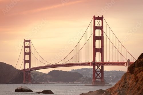 Fototapeta Most Golden Gate o zachodzie słońca