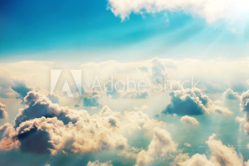 Fototapeta Niebieskie chmury i niebo