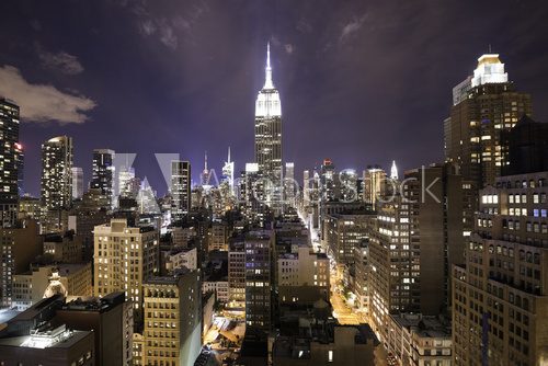 Fototapeta Noc nad Manhattanem