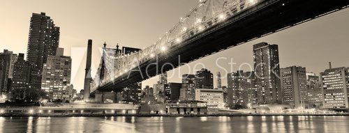 Fototapeta Panorama nocnego Nowego Jorku