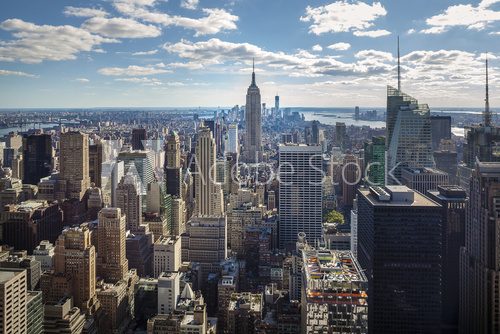 Fototapeta Panorama Nowego Jorku: midtown and downtown