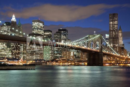Fototapeta Panoramę Nowego Jorku - Brooklyn Bridge