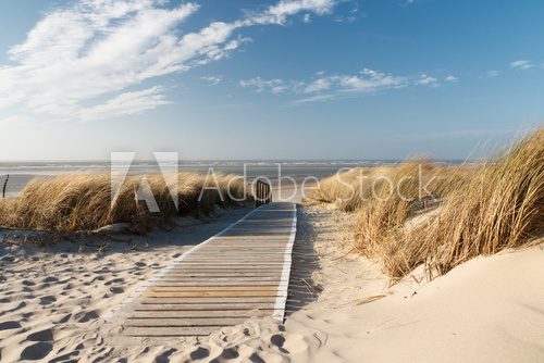 Fototapeta Piaszczysta plaża w Langeoog