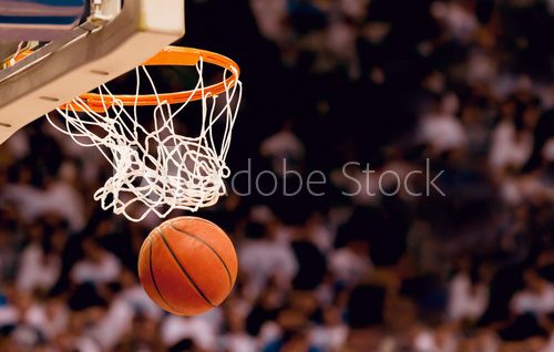 Fototapeta Punktacja zwycięskich punktów w grze w koszykówkę