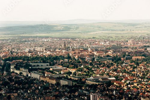Fototapeta Rozległa panorama miejskiego horyzontu