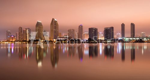 Fototapeta San Diego w Kalifornii Zachodniego Wybrzeża Miasta Stanów Zjednoczonych Skyline