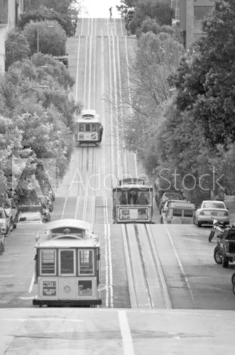 Fototapeta San Francisco Street Cars