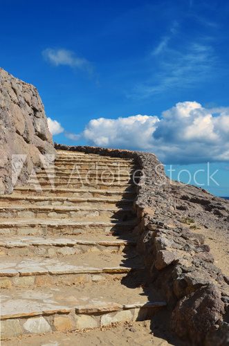 Fototapeta schody z kamienia naturalnego