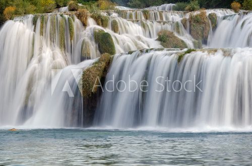 Fototapeta Skradinski Buk - wodospad w Parku Narodowym Krka w Chorwacji.