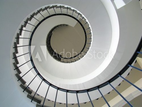 Fototapeta Spiralne schody w górę