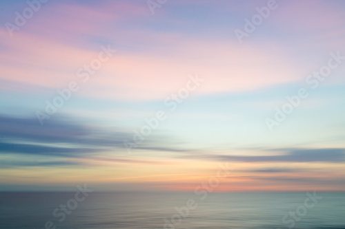 Fototapeta Spokojny zachód nad horyzontem