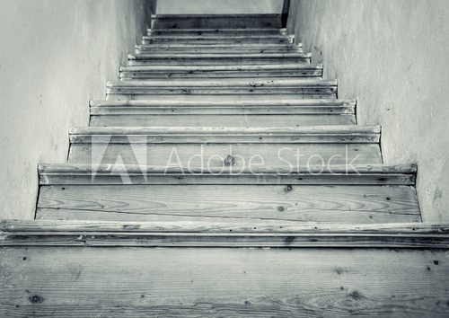 Fototapeta Stare schody na strych