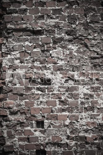 Fototapeta Stary grungy tło ściana z cegieł tekstura