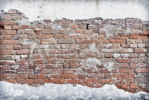 Fototapeta stary mur z cegły