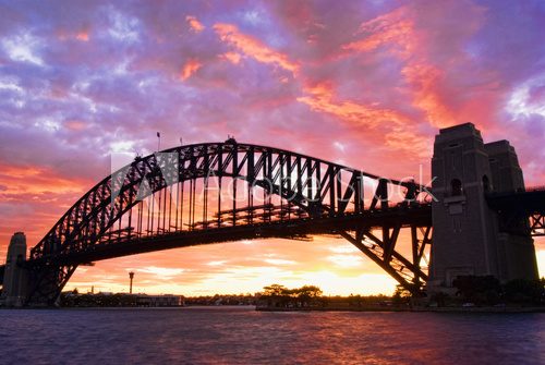Fototapeta Sydney Harbour Bridge O Zmierzchu