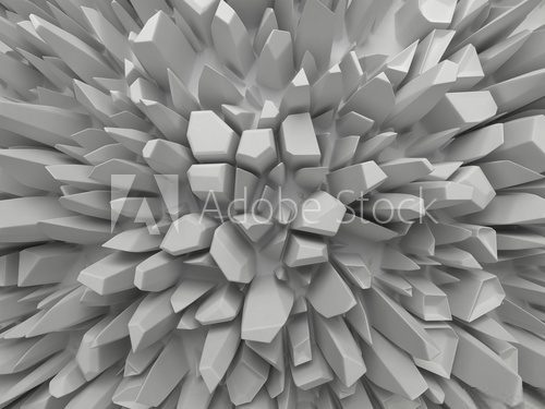 Fototapeta Symetryczna gra geometrycznych brył