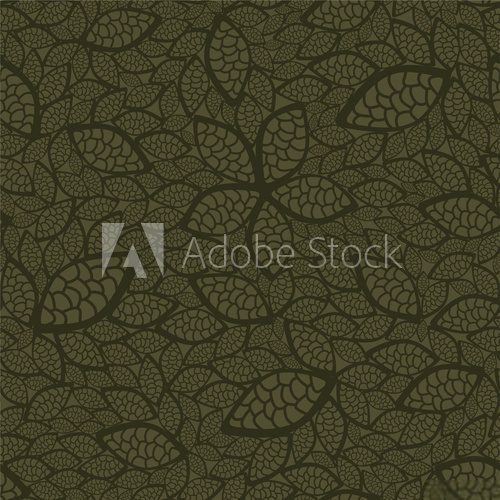 Fototapeta Tapeta bez szwu zielonych liści