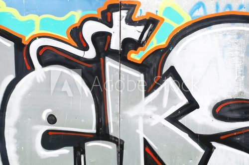 Fototapeta Tło fragmentu graffiti