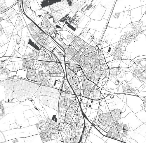 Fototapeta Urbanistyczna harmonia planu miasta