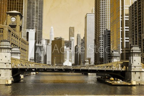 Fototapeta Vintage Picture Effect - Chicago