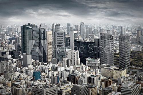 Fototapeta Widok na miasto skyscarpers