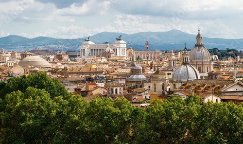 Fototapeta Widok na panoramę Rzymu