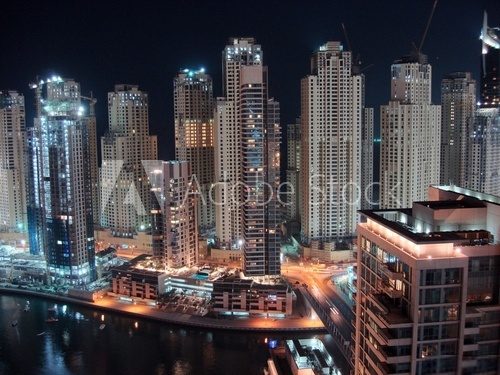 Fototapeta Widok na śpiący Dubaj