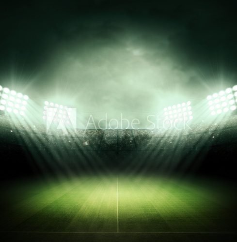Fototapeta Wieczorny blask piłkarskiego stadionu