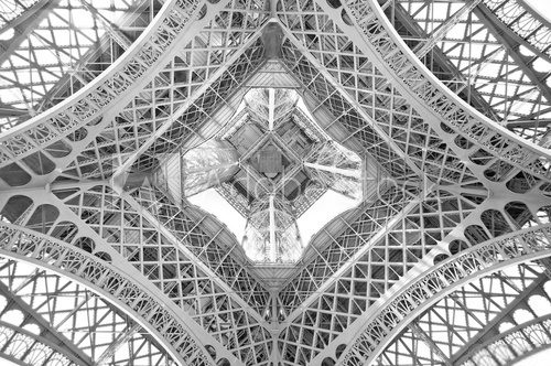 Fototapeta Wieża Eiffla, widok z dołu, Paryż, Francja