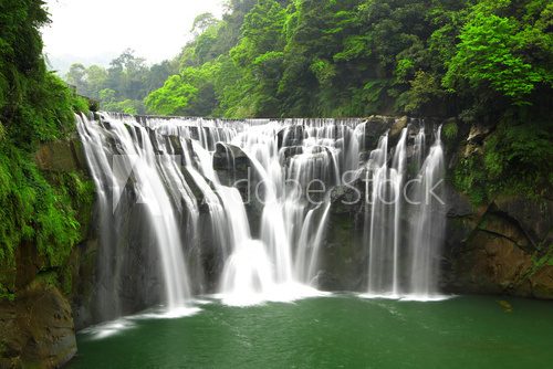 Fototapeta wodospady w shifen tajwan