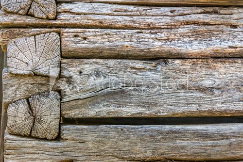 Fototapeta wyblakły drewniane ściany