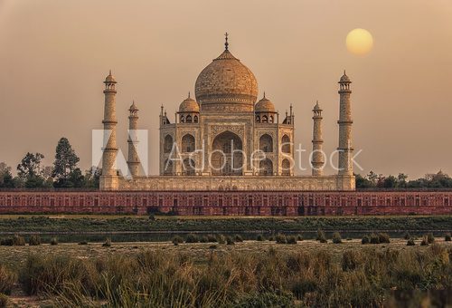 Fototapeta Zachód słońca nad Tadż Mahal, Agra, Indie