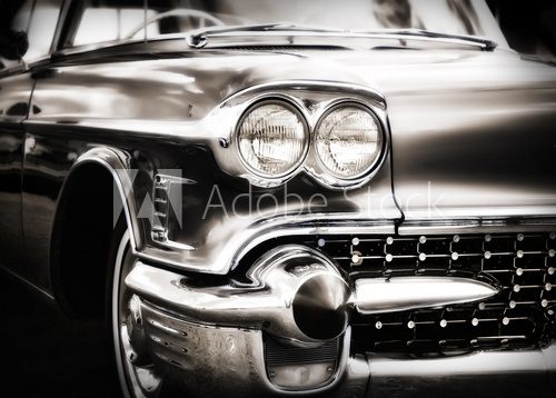 Obraz American Classic Caddilac Samochód samochodowy.