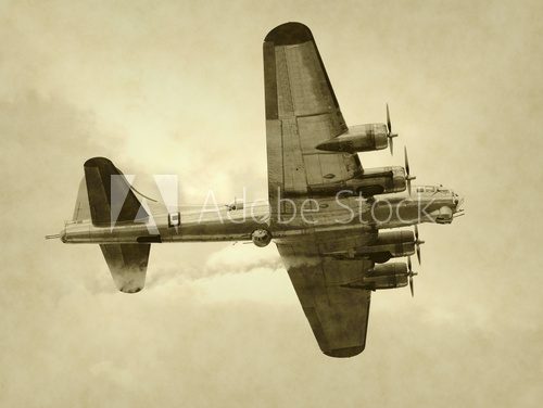 Obraz Amerykański bombowiec z epoki II wojny światowej