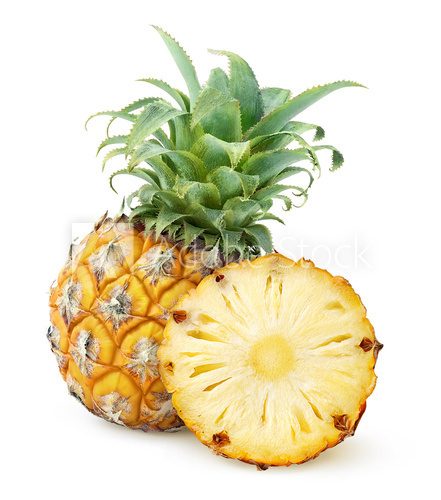 Obraz Ananasy odizolowywający na bielu