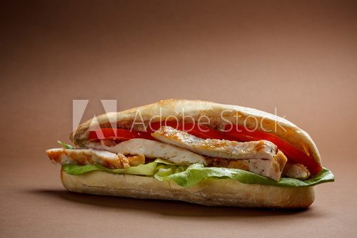 Obraz Grillowana kanapka z kurczakiem