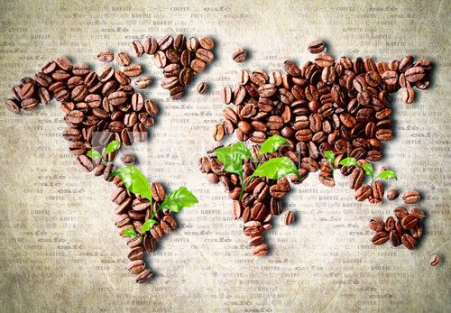 Obraz Kawa na całym świecie
