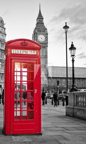 Obraz Londyn -  czerwona butka telefoniczna