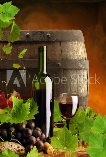 Obraz Magia smaku - wino dojrzewające w beczce
