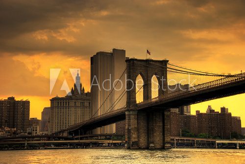 Obraz Most Brookliński słońca