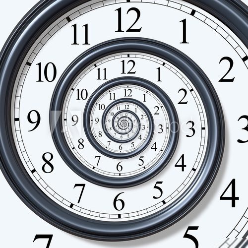 Obraz Nieubłagany upływ czasu –zegar