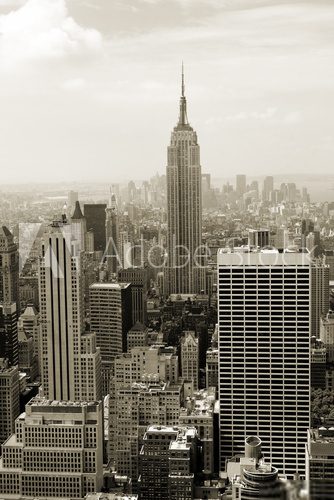 Obraz Panorama Manhattan w sepii