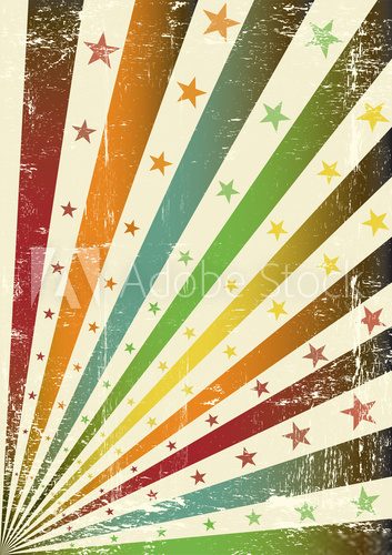 Obraz retro multicolor flaga grunge