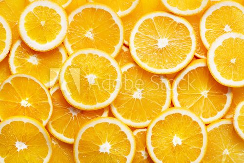 Obraz tło pomarańczowe plastry