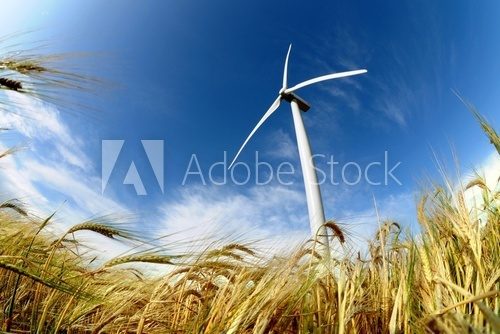 Obraz Turbina wiatrowa - odnawialne źródło energii