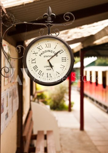Obraz Zegar kolejowy