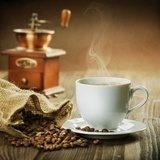Fototapeta Aromatyczna kawa - mała czarna