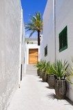 Fototapeta Białe domy w Ibizie Sant Joan Labritja San Juan