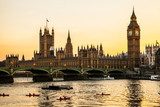 Fototapeta Big Ben Clock Tower i Parlament House w mieście Westminster,
